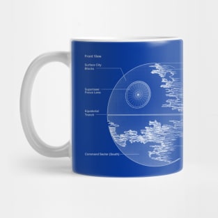 That's No Moon! Space Station Blueprint Mug